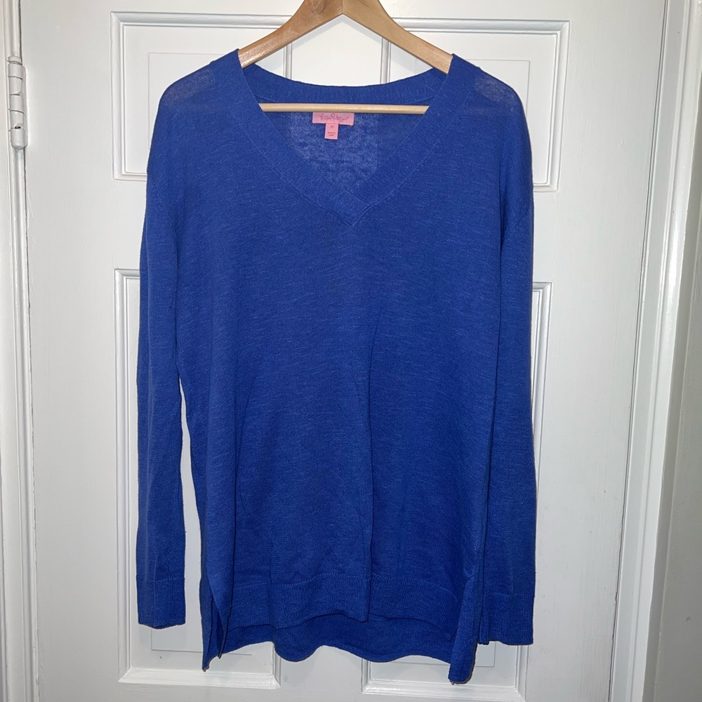 Lilly Pulitzer Blue Lightweight Summer Sweater